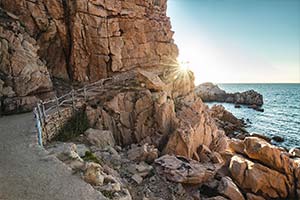 Projekte Vorschau Sardinien Landschaft Dominik Dirschmid Fotografie Fotograf Meer Myframed Art myframedart My framed Felsen Sonne Weg